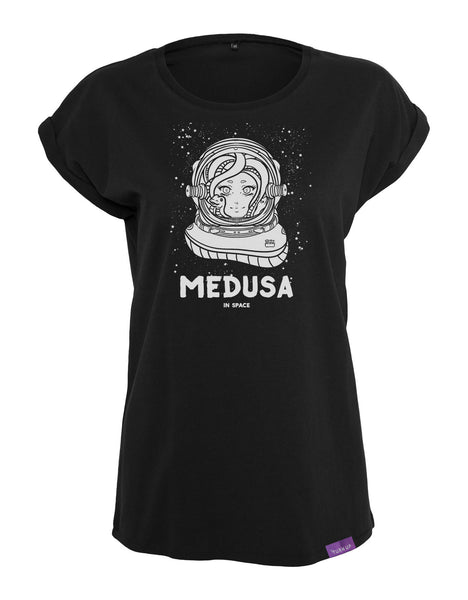 Medusa in Space - Ladies Extended Shoulder Tee